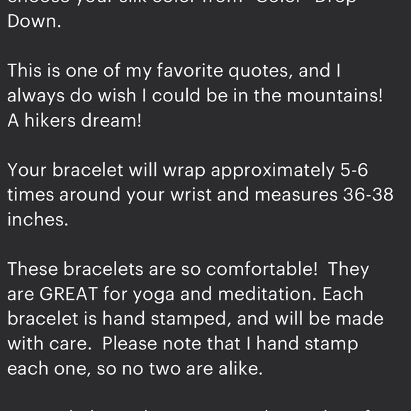 Handmade Silk and Metal Bracelet - Picture 5 of 5